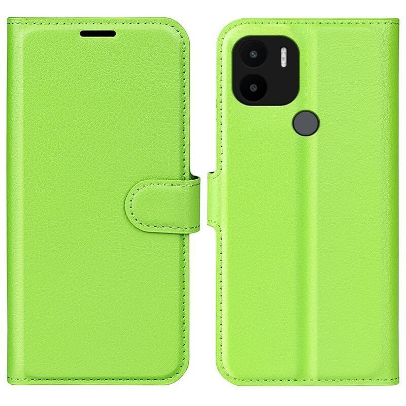 Litchi knížkové pouzdro na Xiaomi Redmi A1+/A2+ - zelené