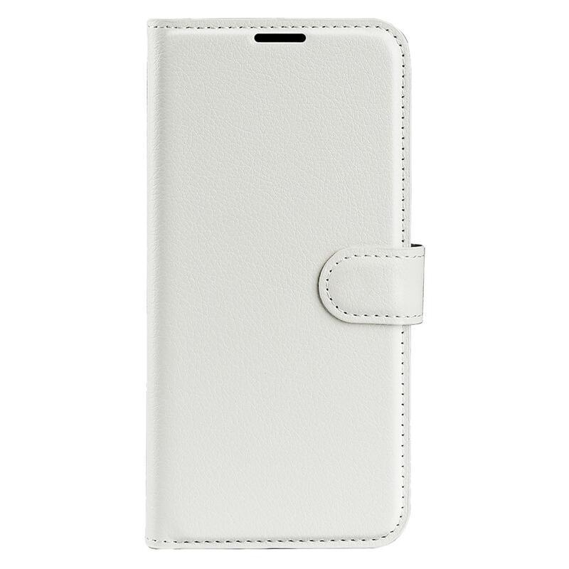 Litchi knížkové pouzdro na Xiaomi Redmi Note 12 4G - bílé