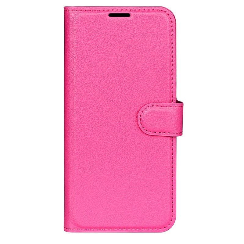 Litchi knížkové pouzdro na Xiaomi Redmi Note 12 4G - rose