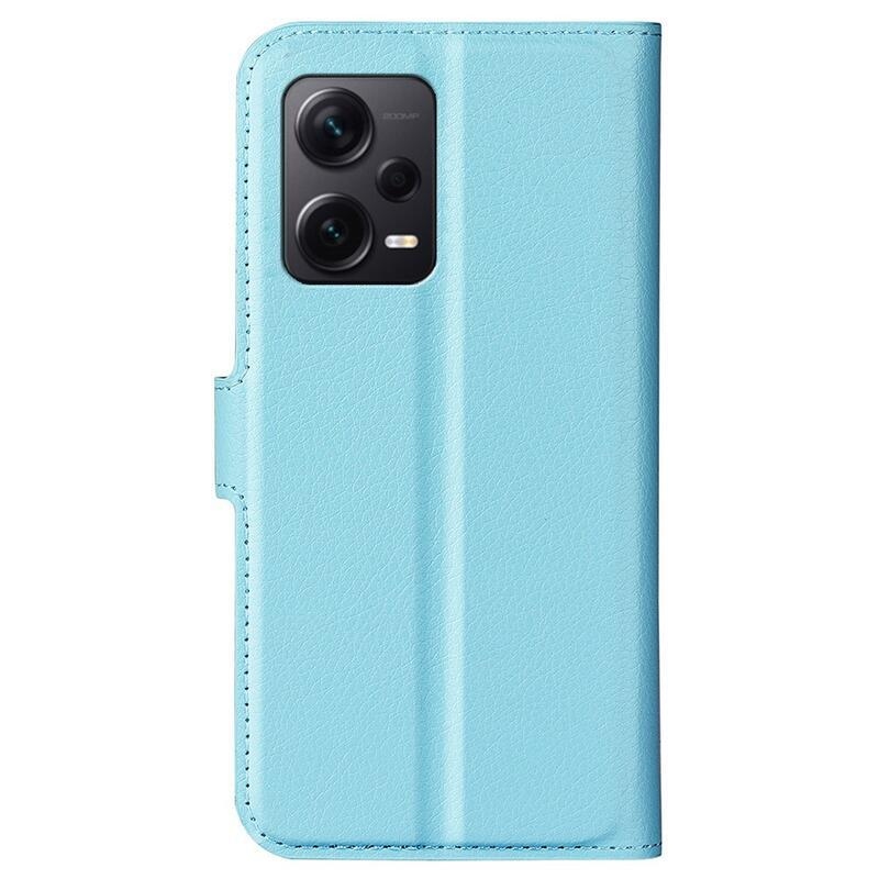 Litchi knížkové pouzdro na Xiaomi Redmi Note 12 Pro+ 5G - modré