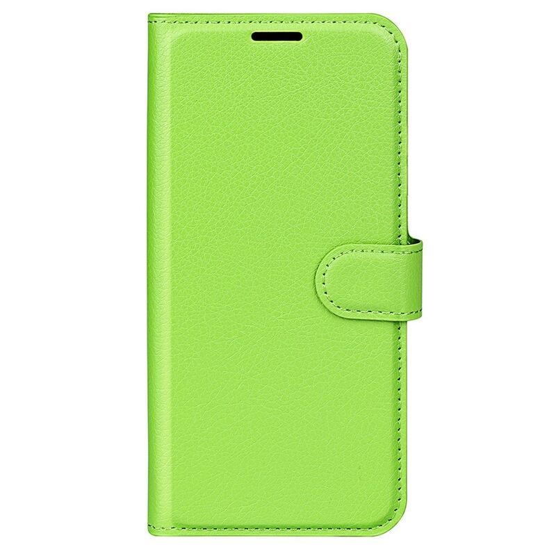 Litchi knížkové pouzdro na Xiaomi Redmi Note 12 Pro 5G/Poco X5 Pro 5G - zelené