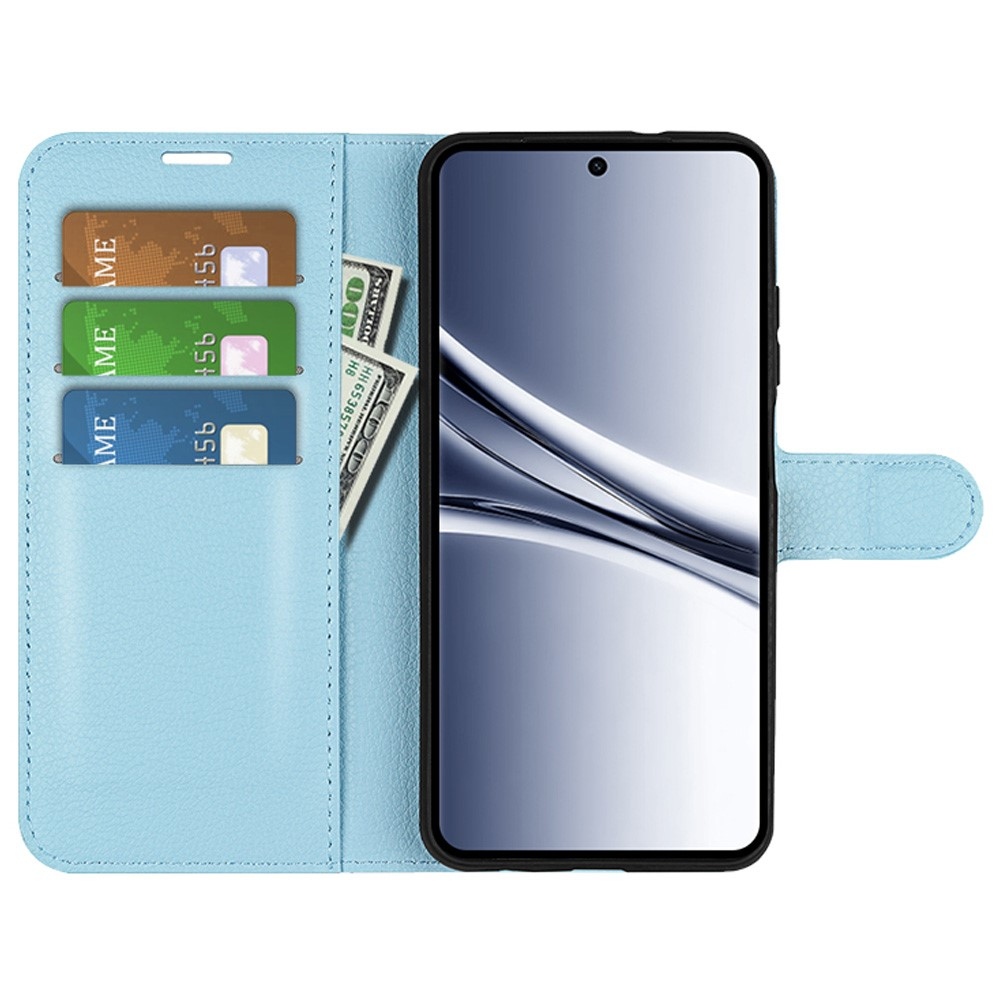 Litchi knížkové pouzdro na Xiaomi Redmi Note 15 4G - modré