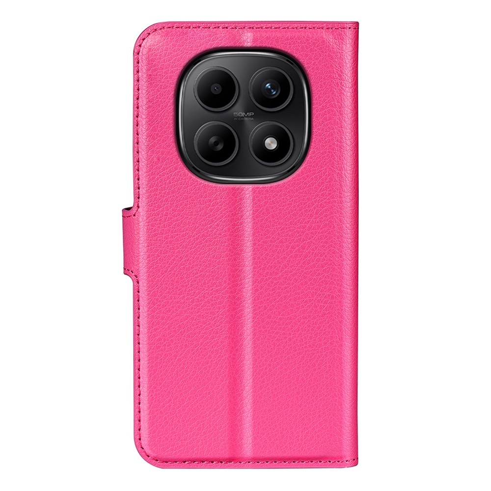 Litchi knížkové pouzdro na Xiaomi Redmi Note 15 4G - rose