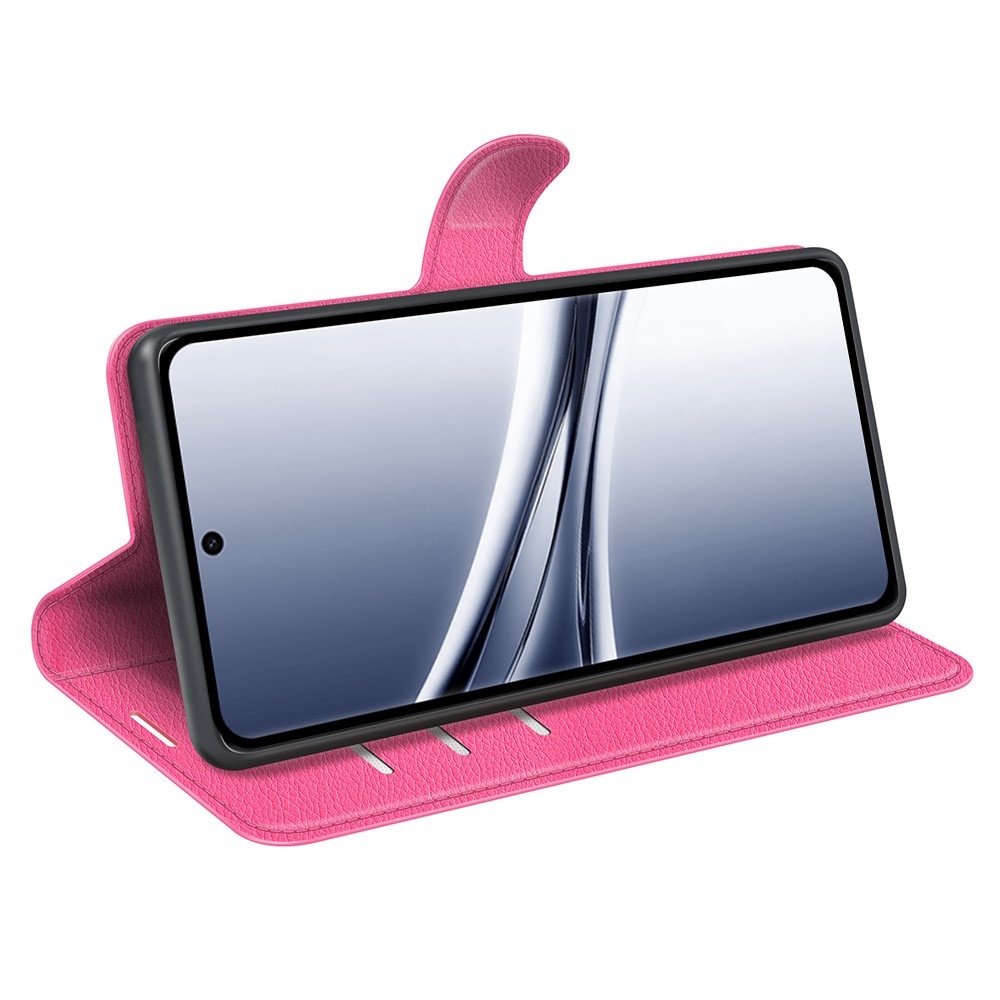 Litchi knížkové pouzdro na Xiaomi Redmi Note 15 4G - rose