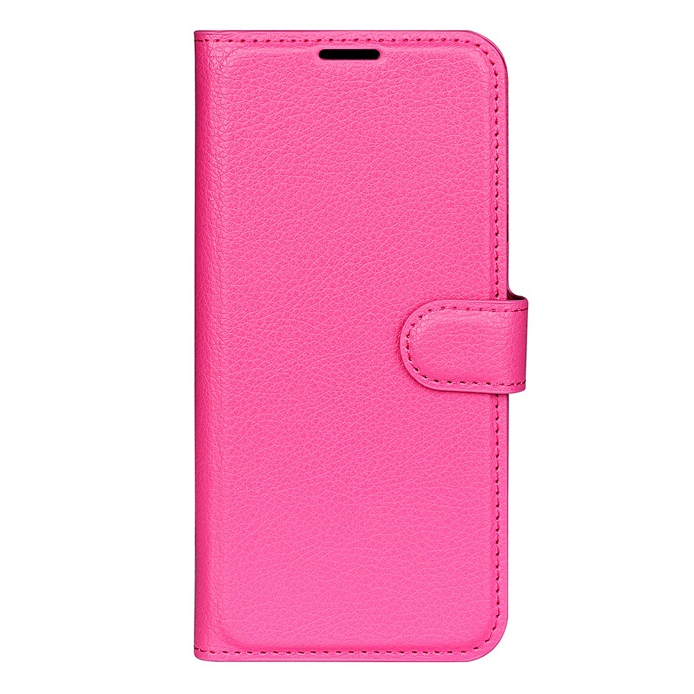 Litchi knížkové pouzdro na Xiaomi Redmi Note 15 4G - rose
