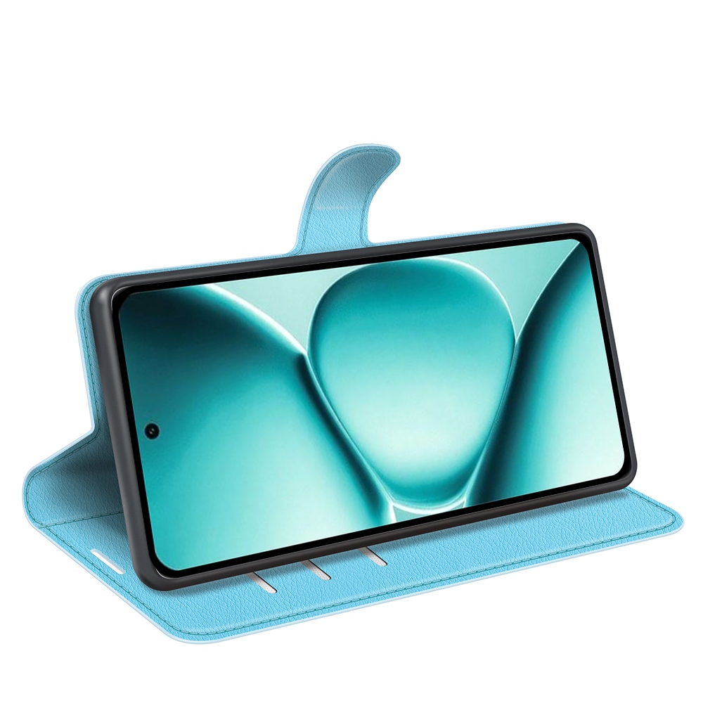 Litchi knížkové pouzdro na Xiaomi Redmi Note 15 Pro+ 5G - modré