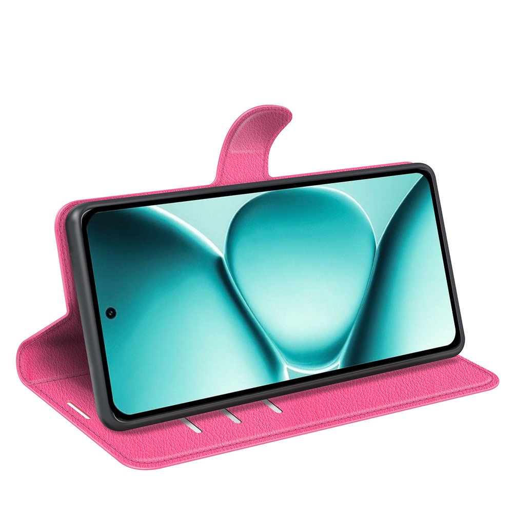 Litchi knížkové pouzdro na Xiaomi Redmi Note 15 Pro+ 5G - rose