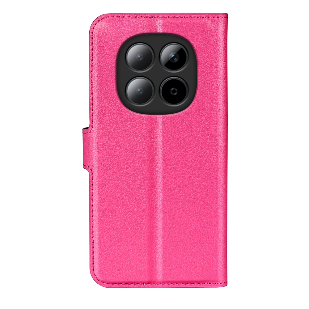 Litchi knížkové pouzdro na Xiaomi Redmi Note 15 Pro+ 5G - rose