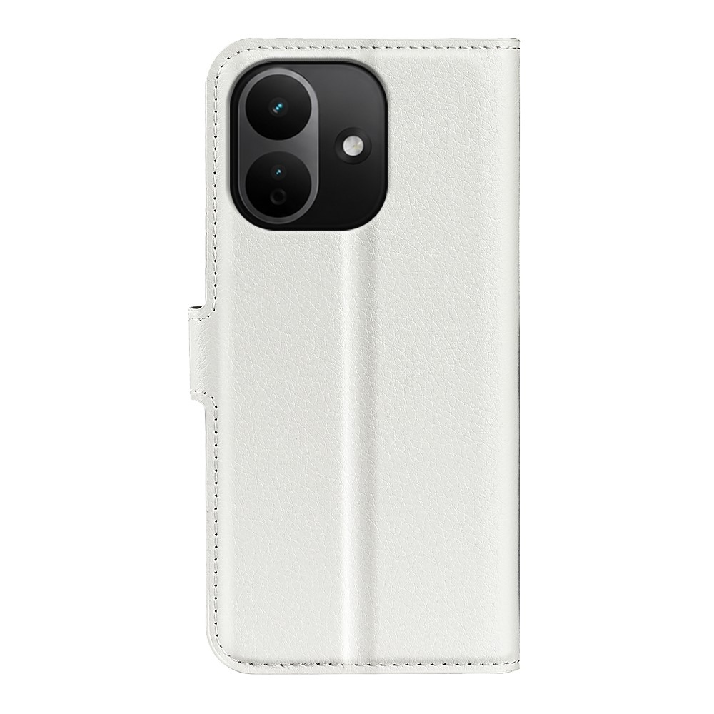 Litchi knížkové pouzdro na Xiaomi Redmi Note 17 Pro 5G - bílé