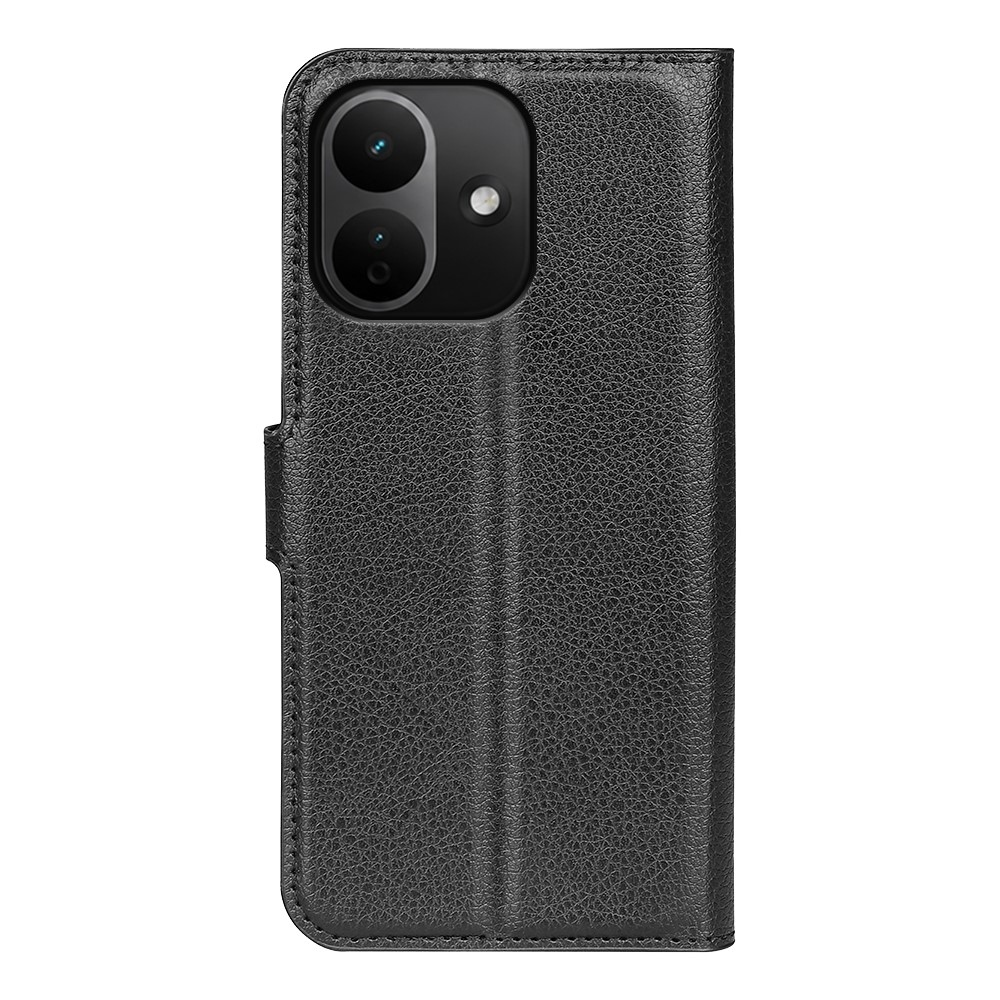 Litchi knížkové pouzdro na Xiaomi Redmi Note 17 Pro 5G - černé