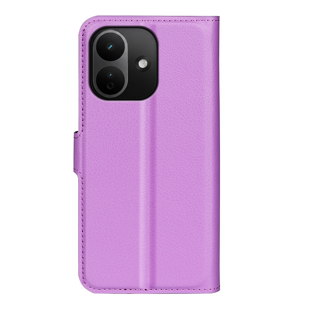 Litchi knížkové pouzdro na Xiaomi Redmi Note 17 Pro 5G - fialové