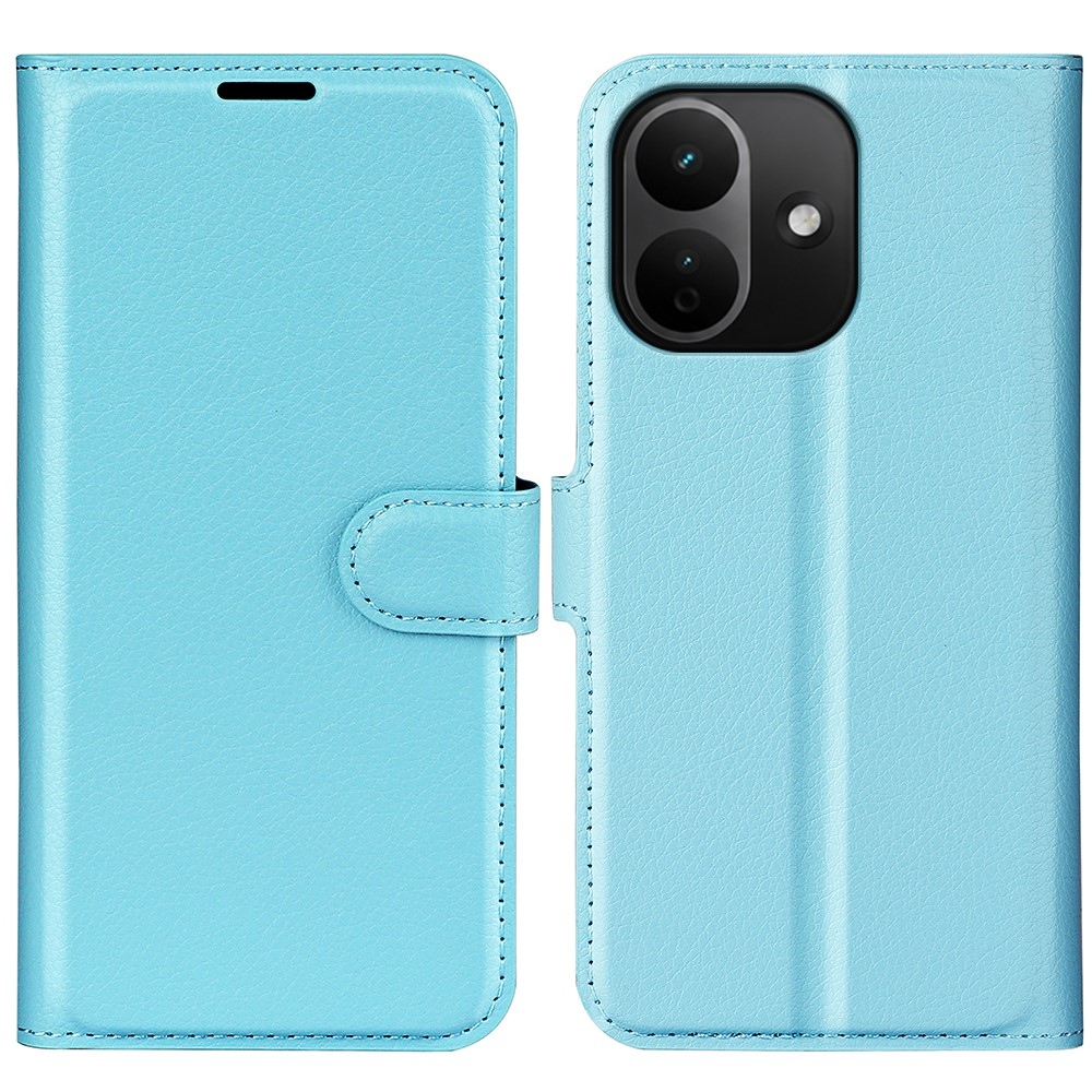 Litchi knížkové pouzdro na Xiaomi Redmi Note 17 Pro 5G - modré