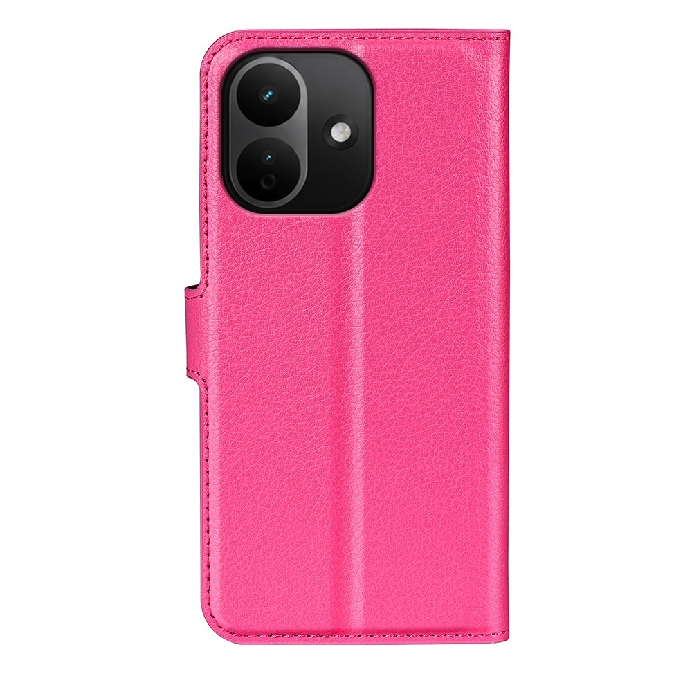 Litchi knížkové pouzdro na Xiaomi Redmi Note 17 Pro 5G - rose