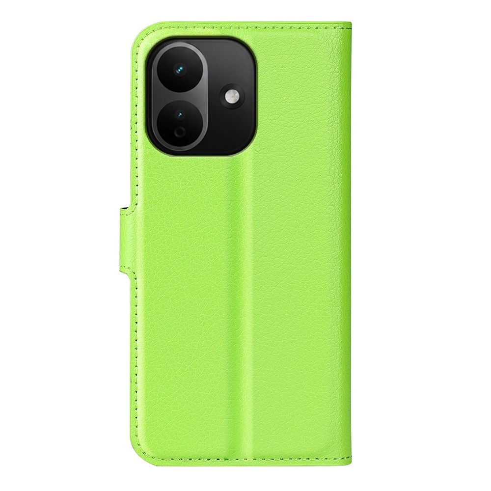 Litchi knížkové pouzdro na Xiaomi Redmi Note 17 Pro 5G - zelené