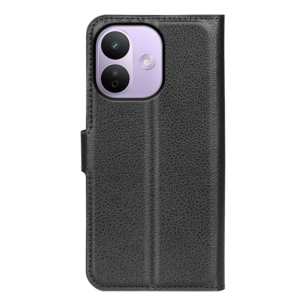 Litchi knížkové pouzdro na Xiaomi Redmi Note 17 Pro Max 5G - černé