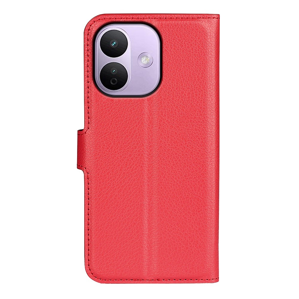 Litchi knížkové pouzdro na Xiaomi Redmi Note 17 Pro Max 5G - červené