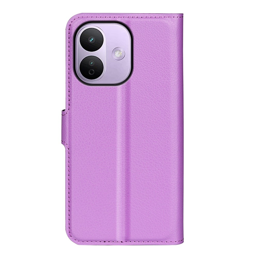 Litchi knížkové pouzdro na Xiaomi Redmi Note 17 Pro Max 5G - fialové