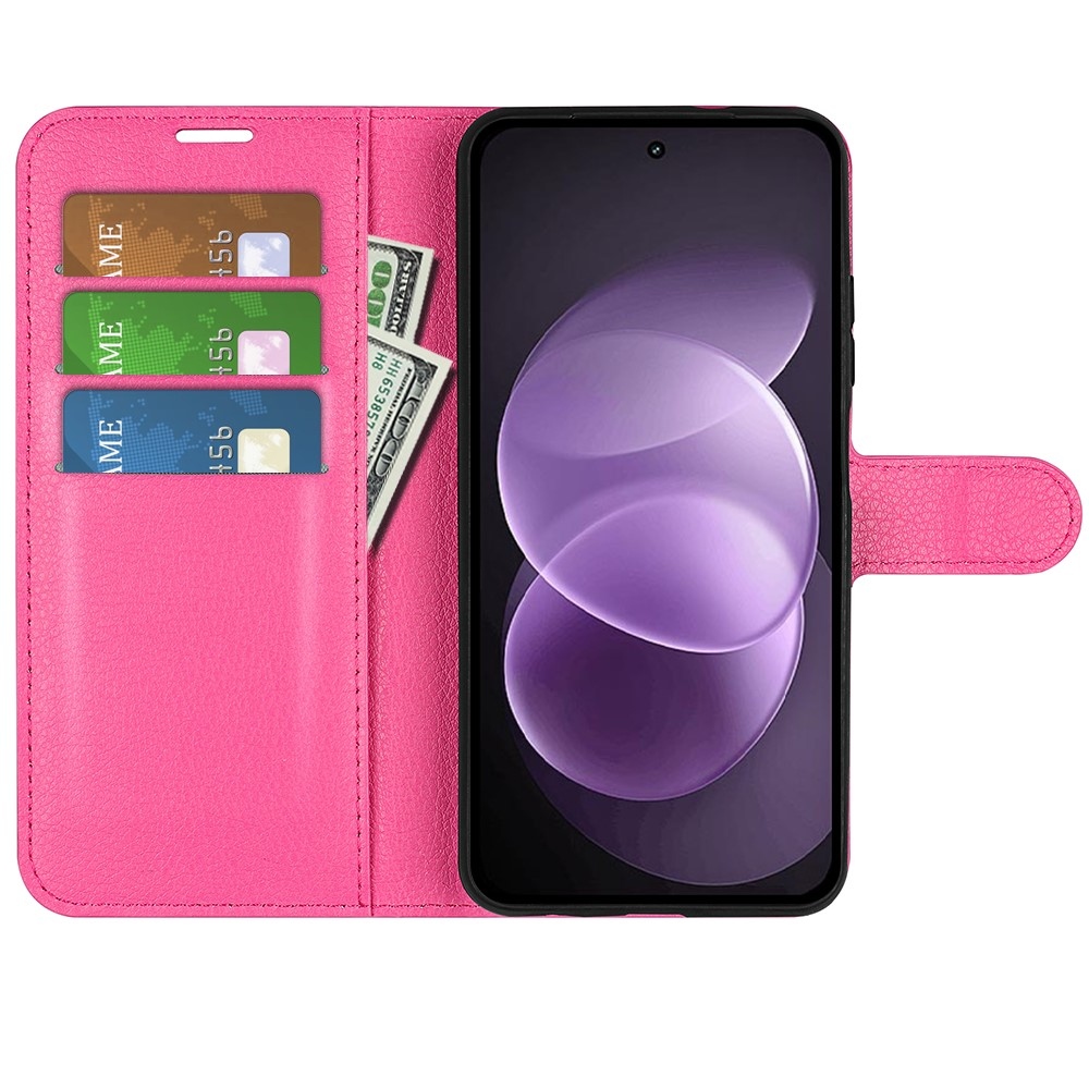 Litchi knížkové pouzdro na Xiaomi Redmi Note 17 Pro Max 5G - rose