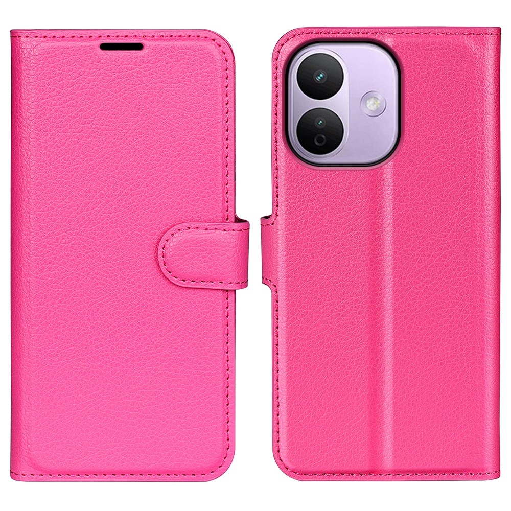 Litchi knížkové pouzdro na Xiaomi Redmi Note 17 Pro Max 5G - rose
