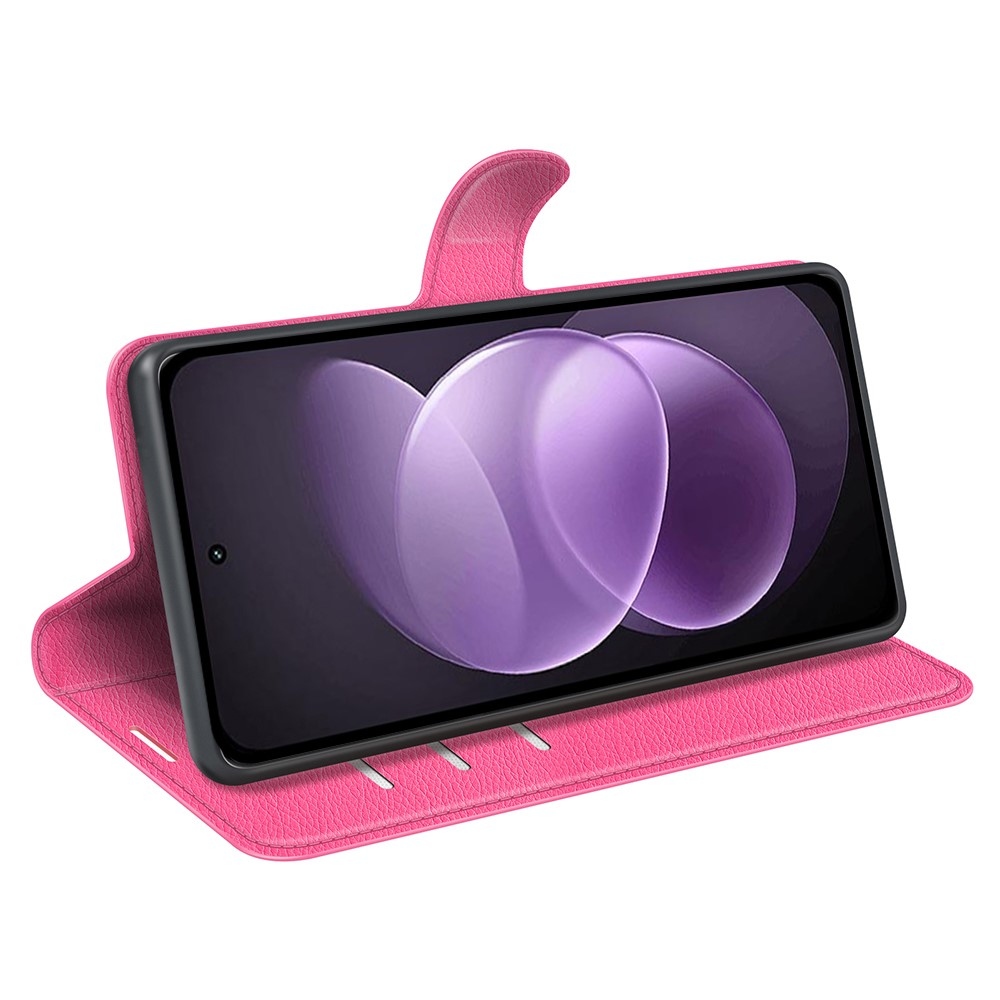 Litchi knížkové pouzdro na Xiaomi Redmi Note 17 Pro Max 5G - rose