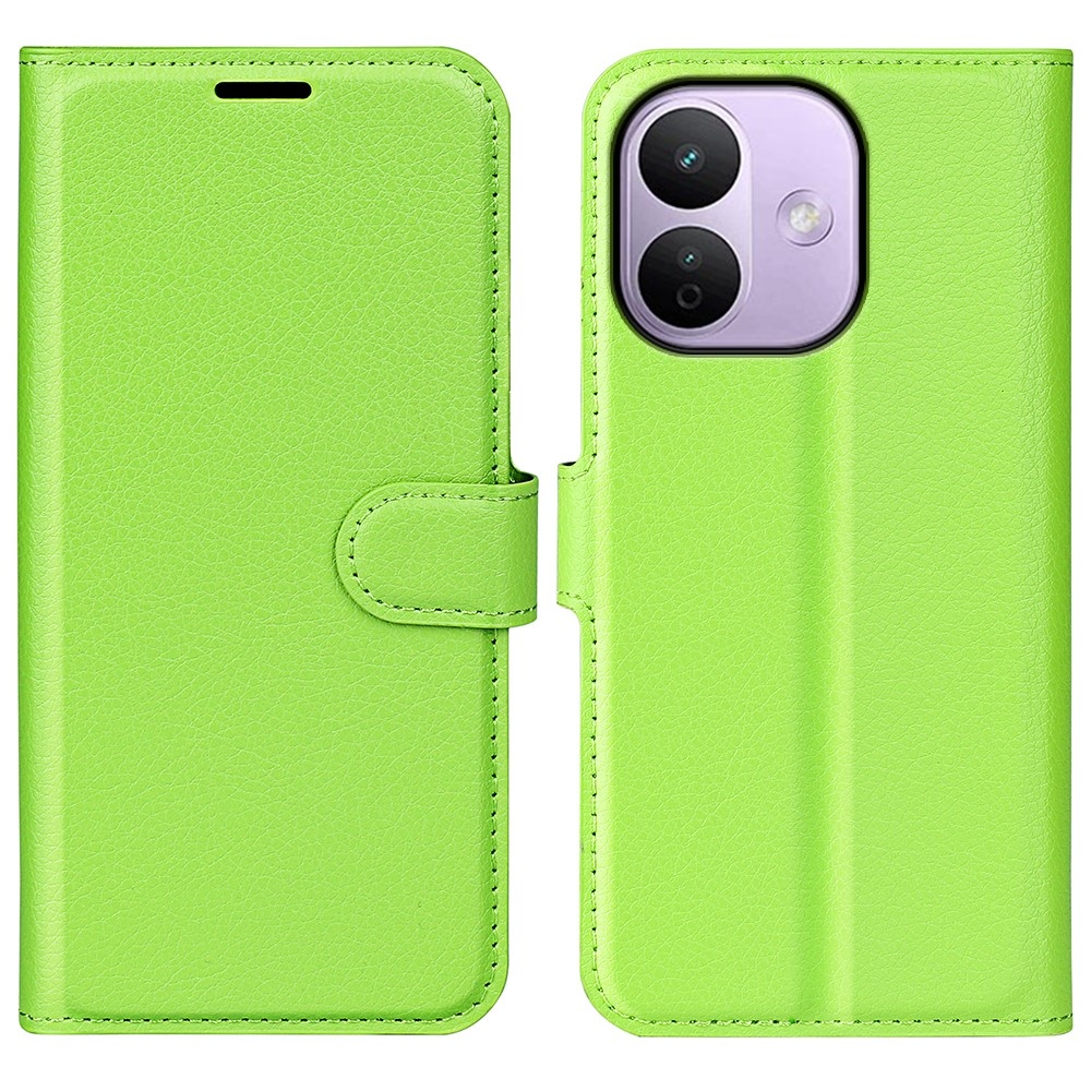 Litchi knížkové pouzdro na Xiaomi Redmi Note 17 Pro Max 5G - zelené