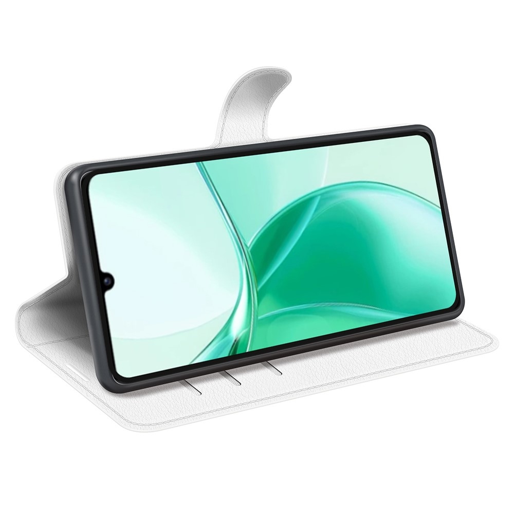 Litchi knížkové pouzdro na ZTE Blade A35 - bílé