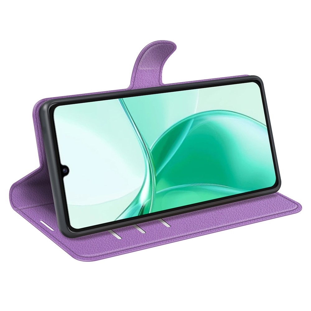 Litchi knížkové pouzdro na ZTE Blade A35 - fialové