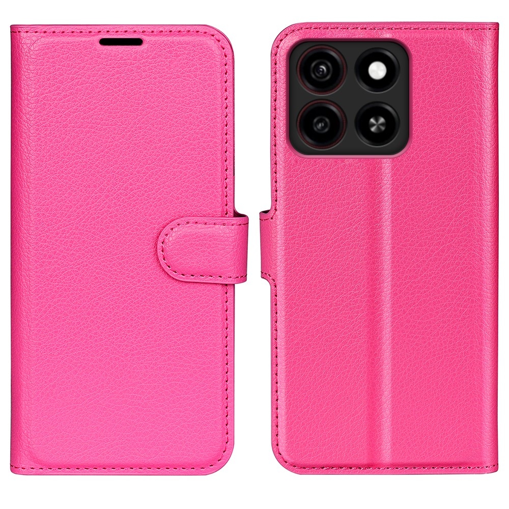 Litchi knížkové pouzdro na ZTE Blade A35 - rose