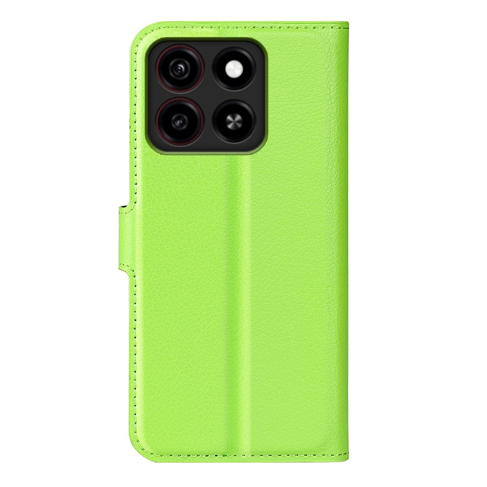 Litchi knížkové pouzdro na ZTE Blade A35 - zelené