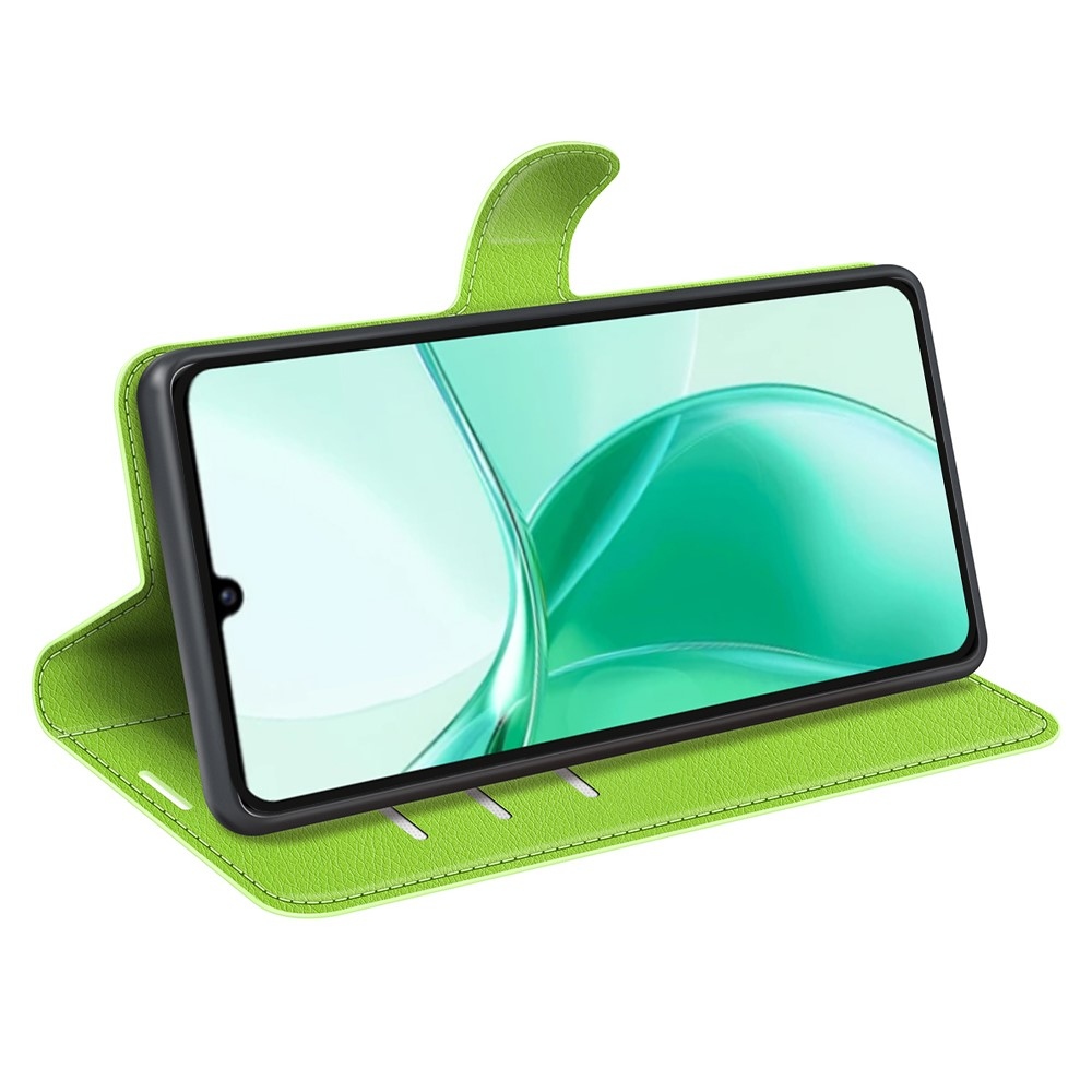 Litchi knížkové pouzdro na ZTE Blade A35 - zelené