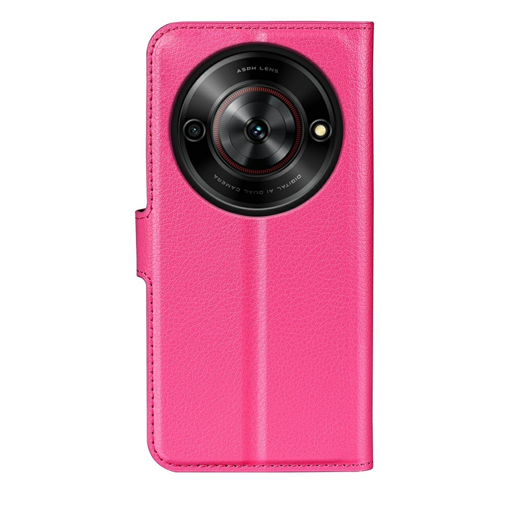 Litchi knížkové pouzdro na ZTE Blade A75 5G - rose