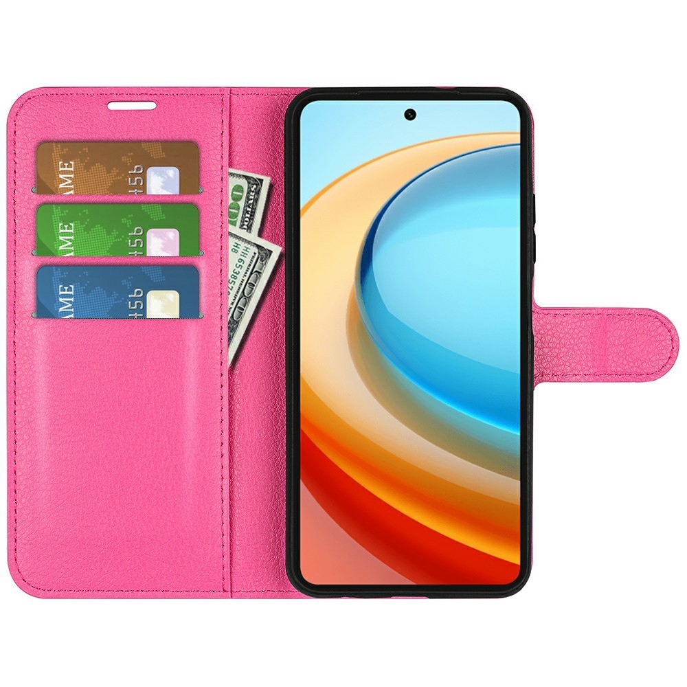 Litchi knížkové pouzdro na ZTE Blade A75 5G - rose