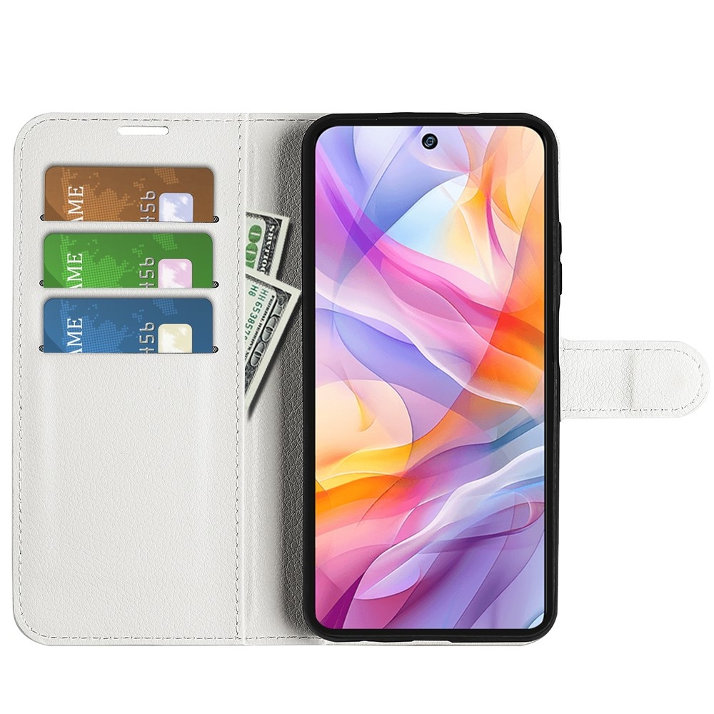 Litchi knížkové pouzdro na ZTE Blade V70 Vita - bílé