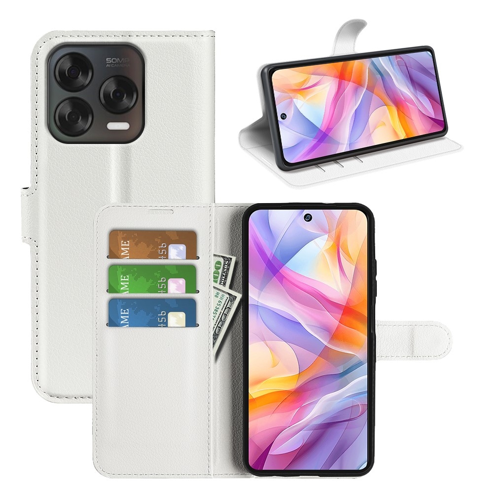 Litchi knížkové pouzdro na ZTE Blade V70 Vita - bílé