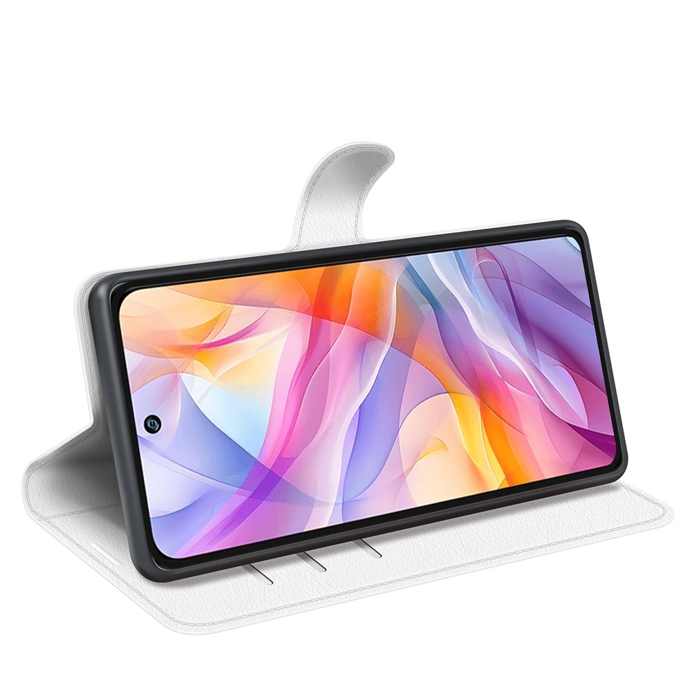 Litchi knížkové pouzdro na ZTE Blade V70 Vita - bílé