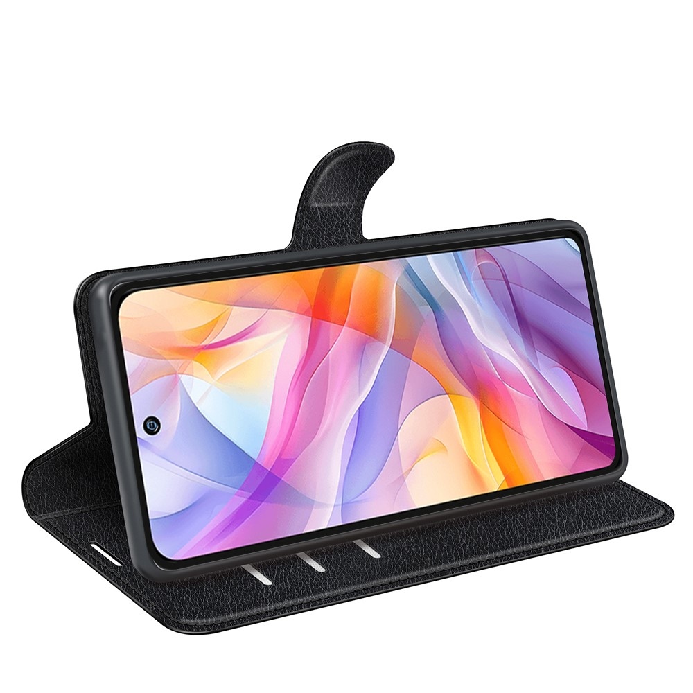 Litchi knížkové pouzdro na ZTE Blade V70 Vita - černé