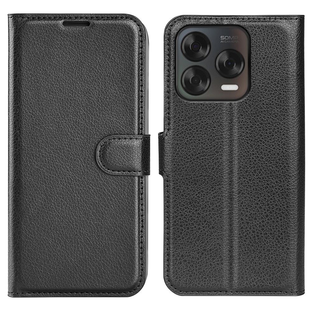 Litchi knížkové pouzdro na ZTE Blade V70 Vita - černé