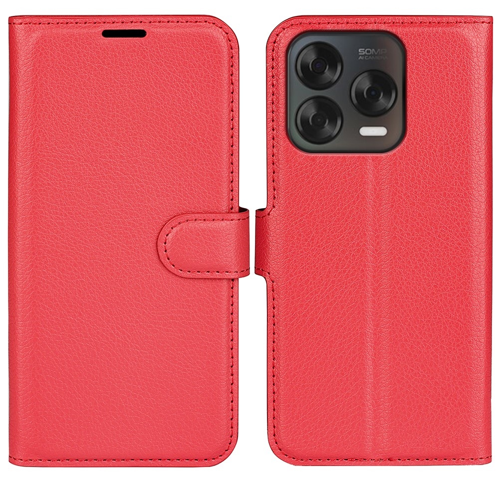Litchi knížkové pouzdro na ZTE Blade V70 Vita - červené