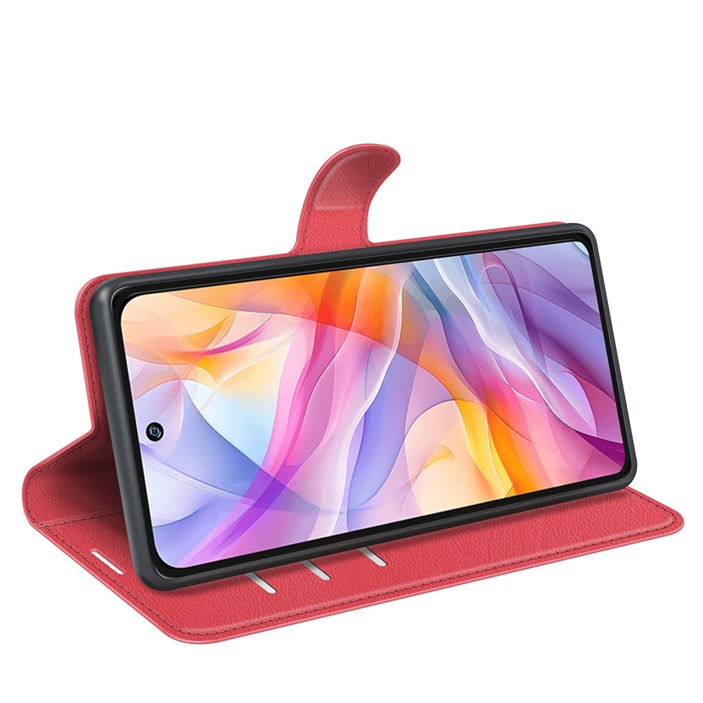 Litchi knížkové pouzdro na ZTE Blade V70 Vita - červené