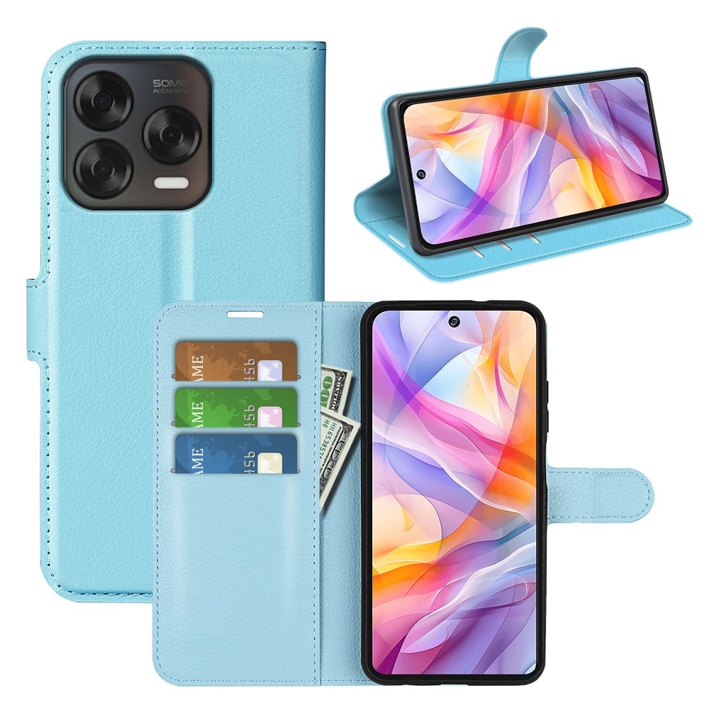 Litchi knížkové pouzdro na ZTE Blade V70 Vita - modré