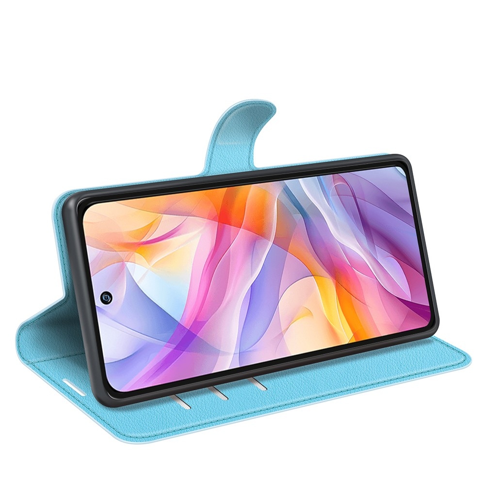 Litchi knížkové pouzdro na ZTE Blade V70 Vita - modré
