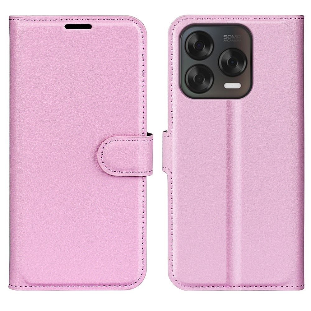Litchi knížkové pouzdro na ZTE Blade V70 Vita - růžové