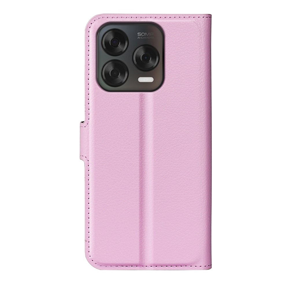 Litchi knížkové pouzdro na ZTE Blade V70 Vita - růžové
