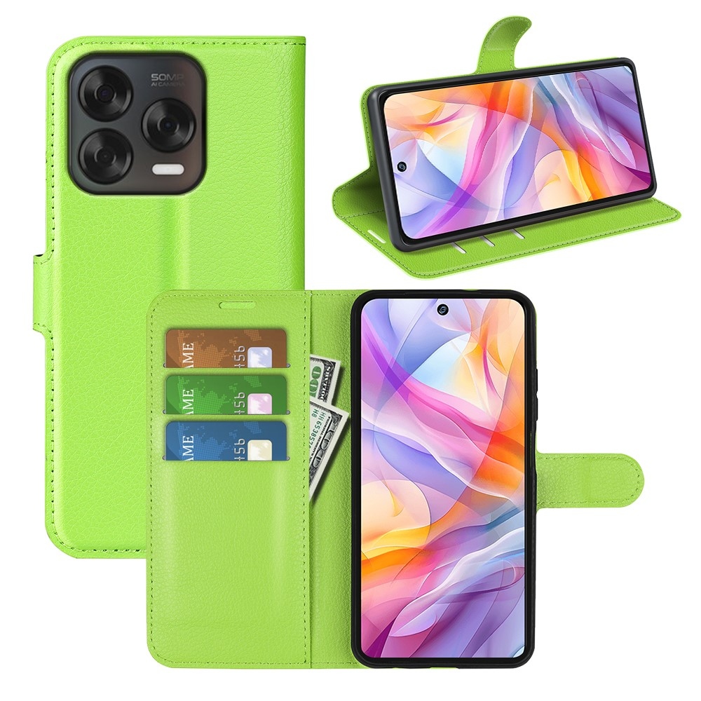 Litchi knížkové pouzdro na ZTE Blade V70 Vita - zelené