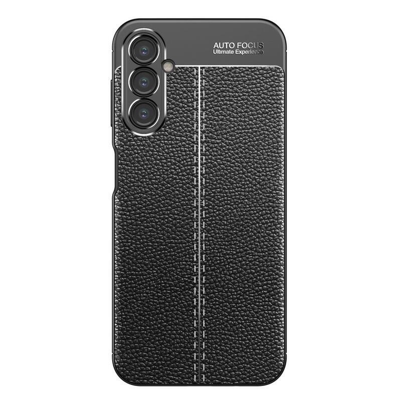 Litchi odolný gelový obal na Samsung Galaxy A14 4G/5G - černé