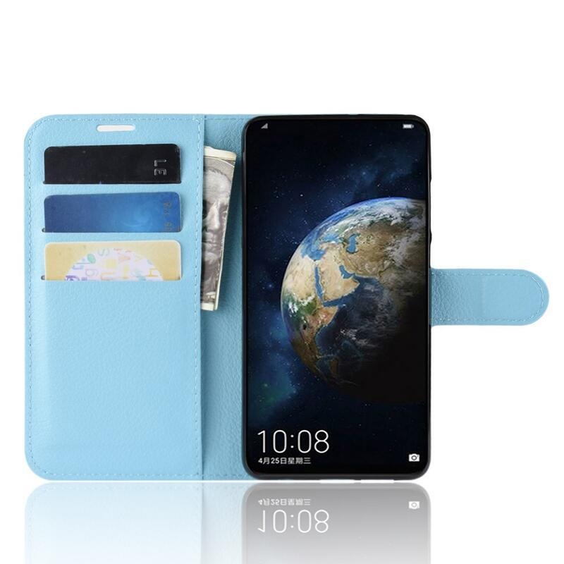 Litchi peněženkové pouzdro na Huawei P30 - modré