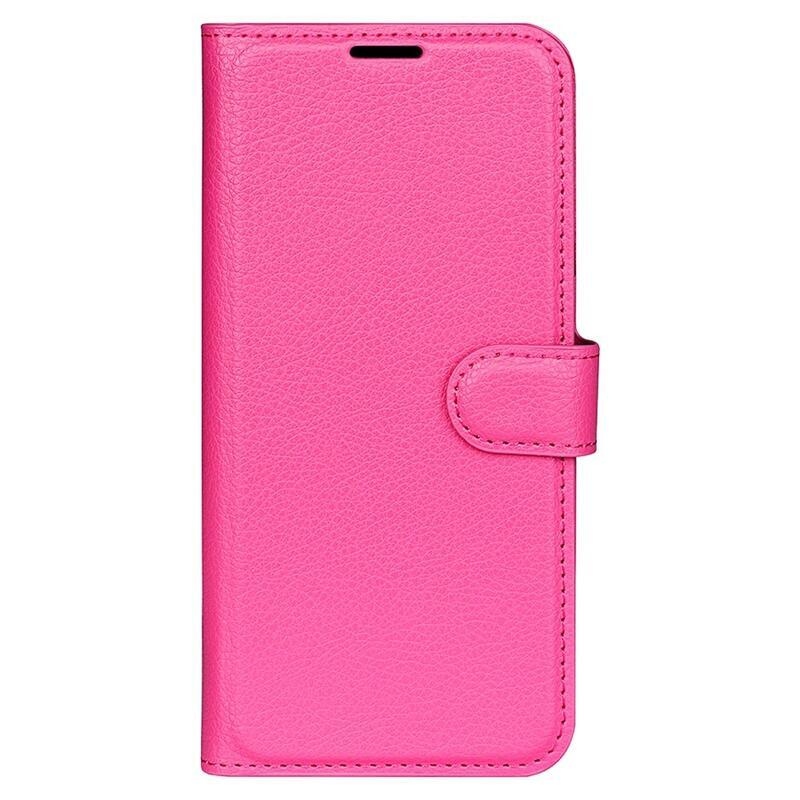 Litchi peněženkové pouzdro na mobil Huawei Mate 50 Pro - rose
