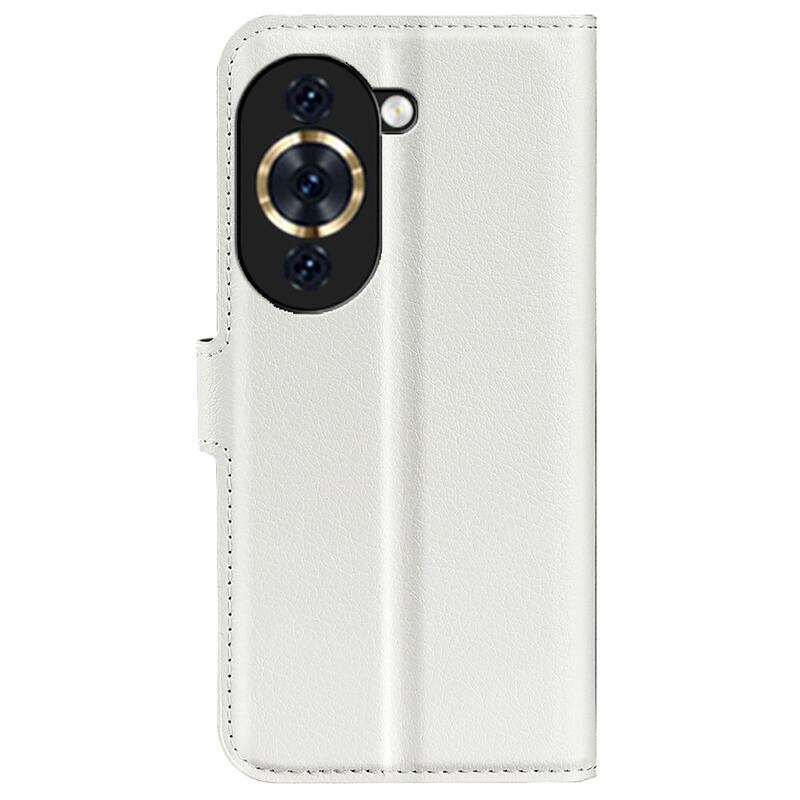 Litchi peněženkové pouzdro na mobil Huawei Nova 10 - bílé