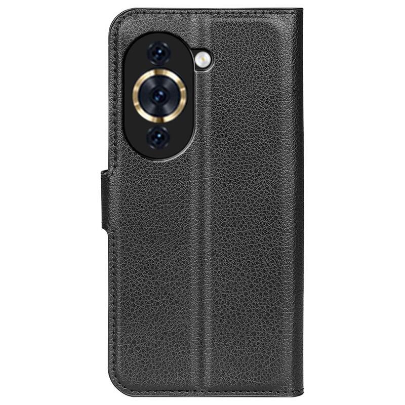 Litchi peněženkové pouzdro na mobil Huawei Nova 10 - černé