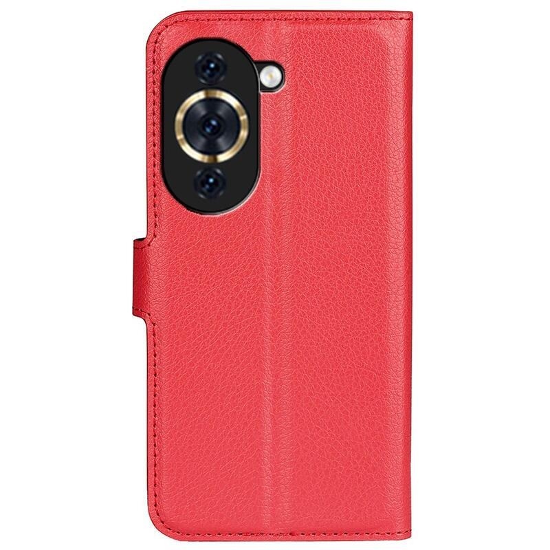 Litchi peněženkové pouzdro na mobil Huawei Nova 10 - červené